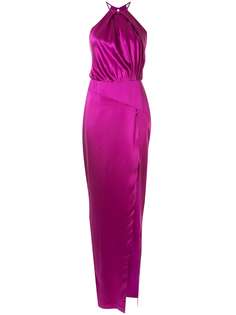Michelle Mason платье с вырезом халтер и складками