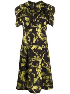 McQ Alexander McQueen платье с цветочным принтом