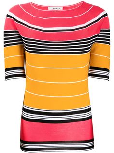 LANVIN трикотажный топ в полоску