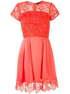 Paule Ka коктейльное платье с цветочным кружевом