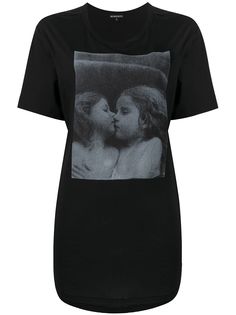 Ann Demeulemeester футболка свободного кроя с принтом