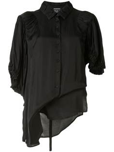 Ann Demeulemeester блузка с плиссированной вставкой