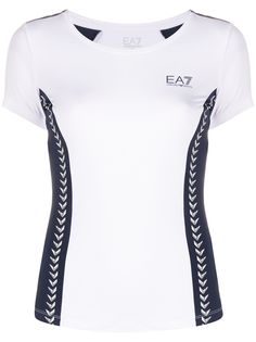 Ea7 Emporio Armani спортивная футболка с контрастными вставками