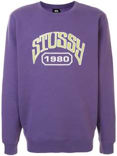 Stussy толстовка с вышитым логотипом