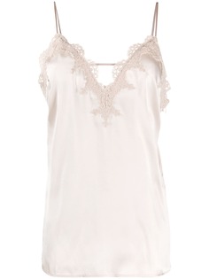 Blumarine топ с кружевом
