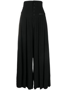 Yohji Yamamoto брюки широкого кроя