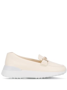 Tods лоферы на платформе с декором Double T Tod`S