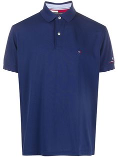 Tommy Hilfiger рубашка поло с контрастными пуговицами