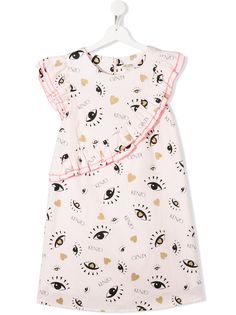 Kenzo Kids платье с принтом