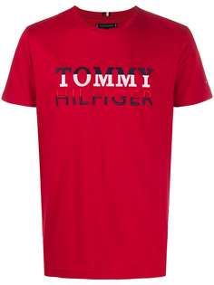 Tommy Hilfiger футболка с вышитым логотипом