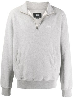 Stussy толстовка на молнии с логотипом