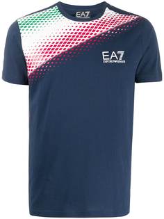 Ea7 Emporio Armani футболка с принтом Italia