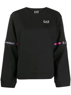 Ea7 Emporio Armani толстовка оверсайз с логотипом