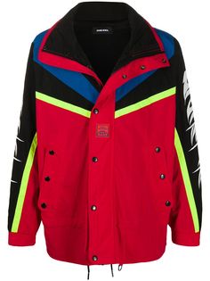 Diesel спортивная куртка в стиле колор-блок