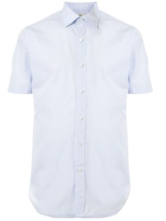Kent & Curwen однотонная рубашка с короткими рукавами