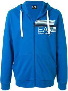 Ea7 Emporio Armani худи на молнии с логотипом