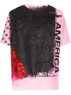 Raf Simons футболка Stoned America с принтом