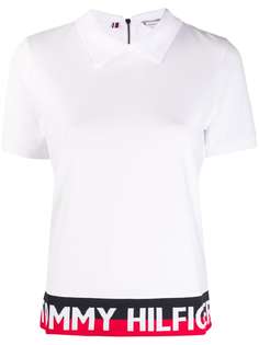 Tommy Hilfiger рубашка поло в стиле колор-блок с логотипом