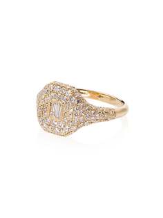 SHAY золотое кольцо-печатка с бриллиантами
