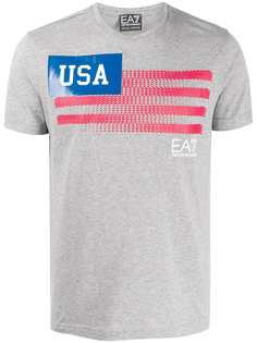 Ea7 Emporio Armani футболка с принтом USA