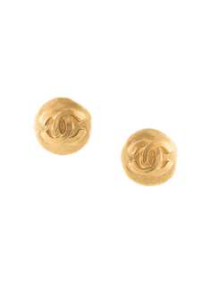 Chanel Pre-Owned серьги 1995-го года с логотипом CC
