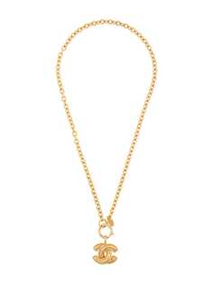 Chanel Pre-Owned колье с подвеской-логотипом CC