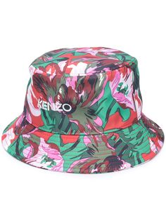 Kenzo панама с цветочным принтом и логотипом