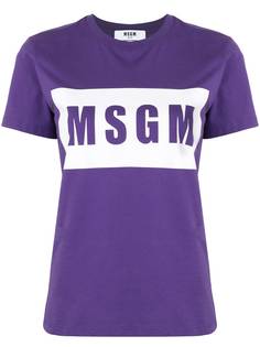 MSGM футболка с логотипом
