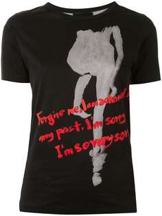 Yohji Yamamoto футболка Forgive с короткими рукавами