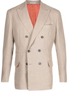 Brunello Cucinelli двубортный пиджак стандартного кроя