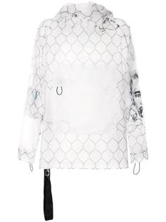 Off-White прозрачная куртка с карманами