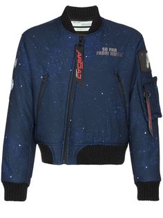 Off-White куртка-бомбер Art Dad New Age