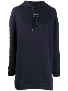 Tommy Hilfiger платье-толстовка с капюшоном и логотипом