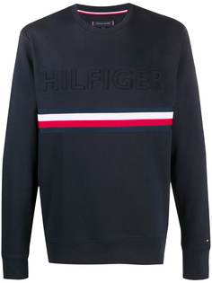 Tommy Hilfiger толстовка с тисненым логотипом
