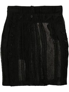 Ann Demeulemeester трикотажная юбка с пуговицами