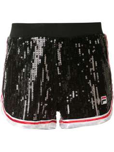 Fila спортивные шорты с пайетками и завышенной талией