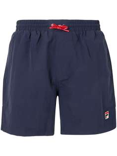 Fila плавки-шорты с нашивкой-логотипом