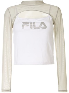 Fila двухслойный топ на бретелях с логотипом