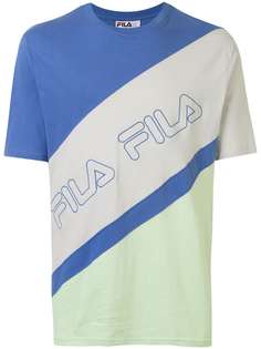 Fila футболка в стиле колор-блок с вышитым логотипом