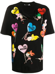 Love Moschino футболка с принтом