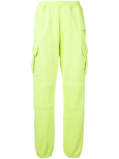 Off-White спортивные брюки с накладными карманом