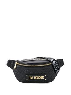 Love Moschino стеганая поясная сумка