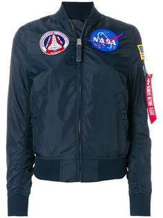 Alpha Industries куртка-бомбер с заплаткой NASA