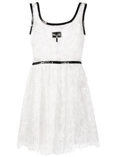 Christopher Kane платье мини с английской вышивкой