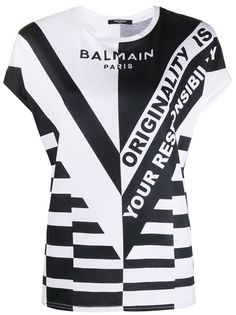 Balmain футболка с логотипом