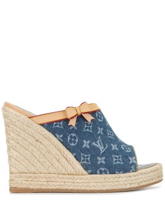 Louis Vuitton босоножки на танкетке 2005-го года