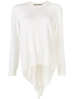 Comme Des Garçons джемпер с асимметричным подолом