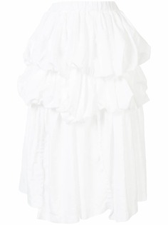 Comme Des Garçons шорты с эластичным поясом и оборками