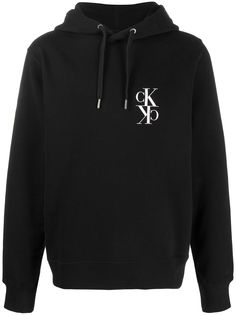 Calvin Klein Jeans толстовка с капюшоном и монограммой