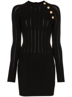 Balmain трикотажное платье-мини